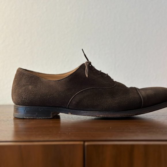 Crockett & Jones Hallam in Espresso Suede UK 8 EUR 42